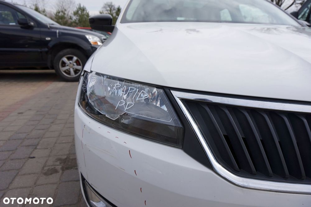 MASKA ZDERZAK BŁOTNIKI LAMPY RAPID NH3 LF9E  SKODA 2012-2019 BIAŁY PRZÓD KOMPLETNY - 30