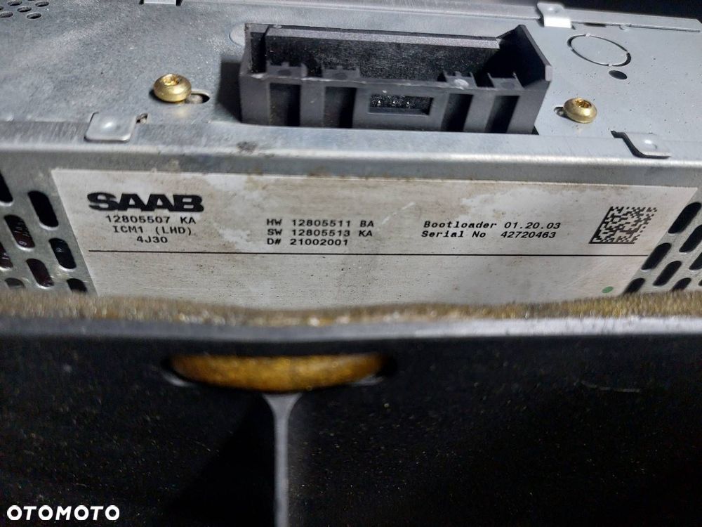 RAMKA LICZNIKA + RADIO ODTWARZACZ SAAB 9-3 II 12785417 12805507 - 6