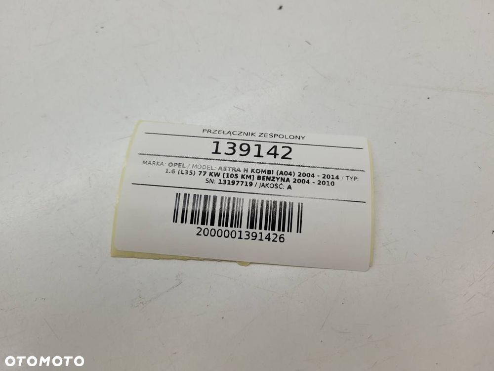 PRZEŁĄCZNIK ZESPOLONY TAŚMA OPEL ASTRA H 13197719 EUROPA - 7