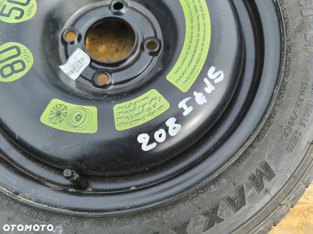 KOŁO DOJAZDOWE ZAPASOWE PEUGEOT 208 CITREON CALI 4X108 - 2