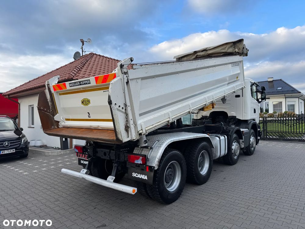 Scania R450 bez EGR, 8x4 wywrotka 3-str.MEILLER, 34000 kg DMC, BORDMATIC, ZWOLNICE, 2017r IDEALNY STAN - 3
