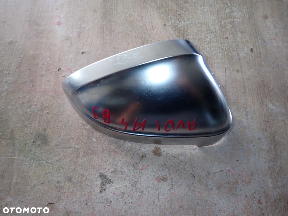 AUDI A4 B9 A5 8W0 OBUDOWA LUSTERKA PRAWY CHROM VOLKSWAGEN PASSAT B8 R-LINE LISTWA CHROM ZDERZAKA PRZÓD PRAWA 8W0857528 - 1