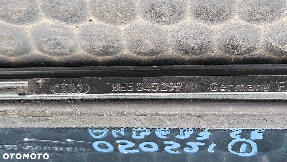 Szyba Szyby 8E5845299M 8E5845300M Karoseryjna Boczna Błotnik Trójkat LEWA PRAWA Tyl Tylna Pod Chrom Ramki Audi A4 B6 B7 Sedan E1 43R-001057 DOT27 N23100 AS2 ESG tinted - 15