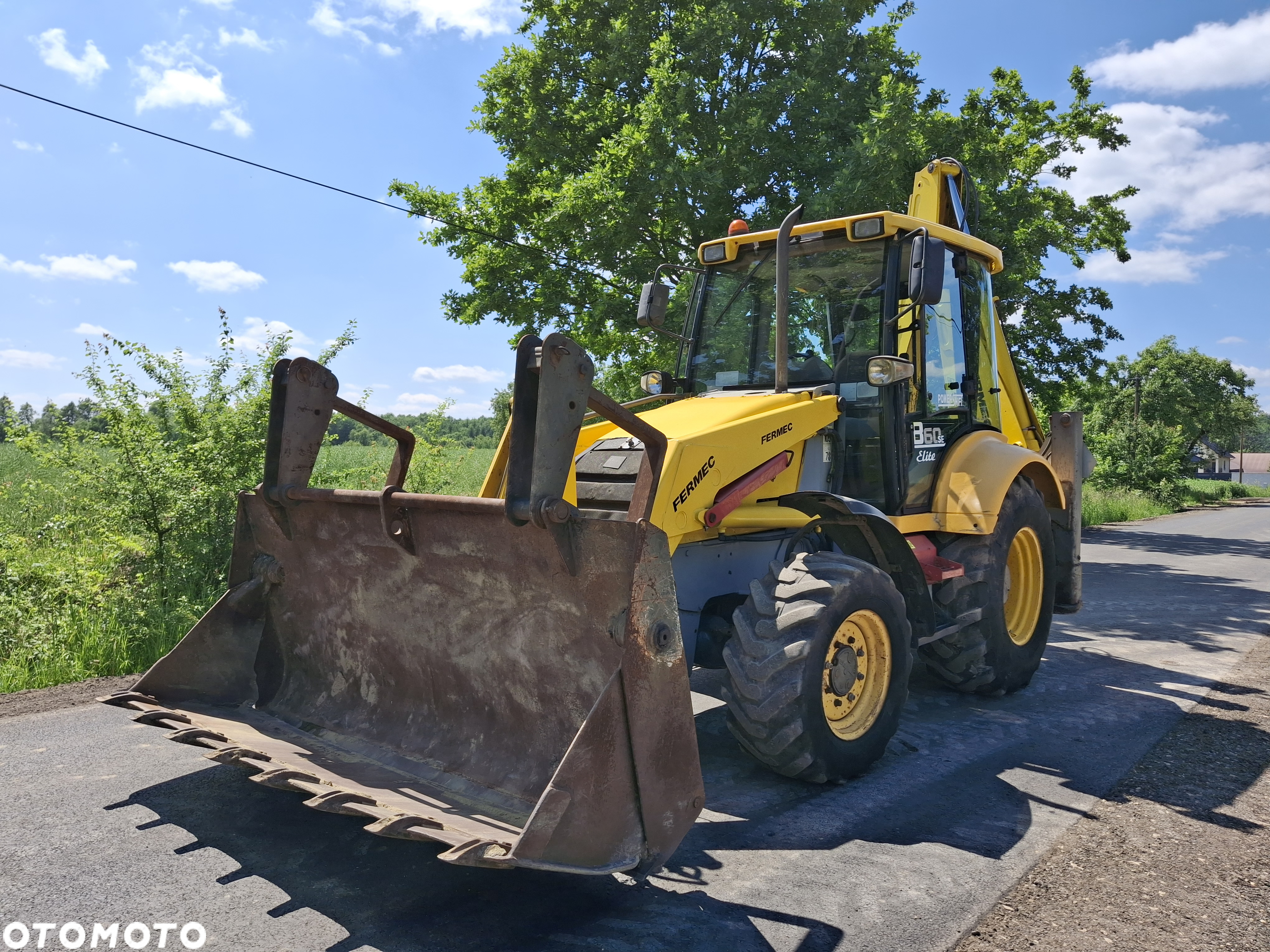 Fermec 860 SE elite POWER SHIFT PŁUG ŁYŻKA SKARPOWA - 4