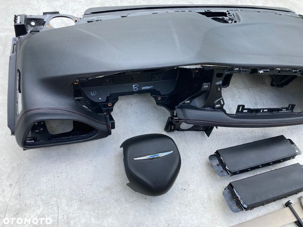 CHRYSLER PACIFICA DESKA SKÓRA KONSOLA KOKPIT PULPIT PÓŁKA PARAPET AIRBAG PODUSZKI PODUSZKA POWIETRZNA KIEROWCY PASAŻERA KOLANOWA KOLANOWE PODUSZKI KOLAN  PASY PAS regeneracja WYMIANA OD RĘKI NA MAGAZYNIE !!! - 5