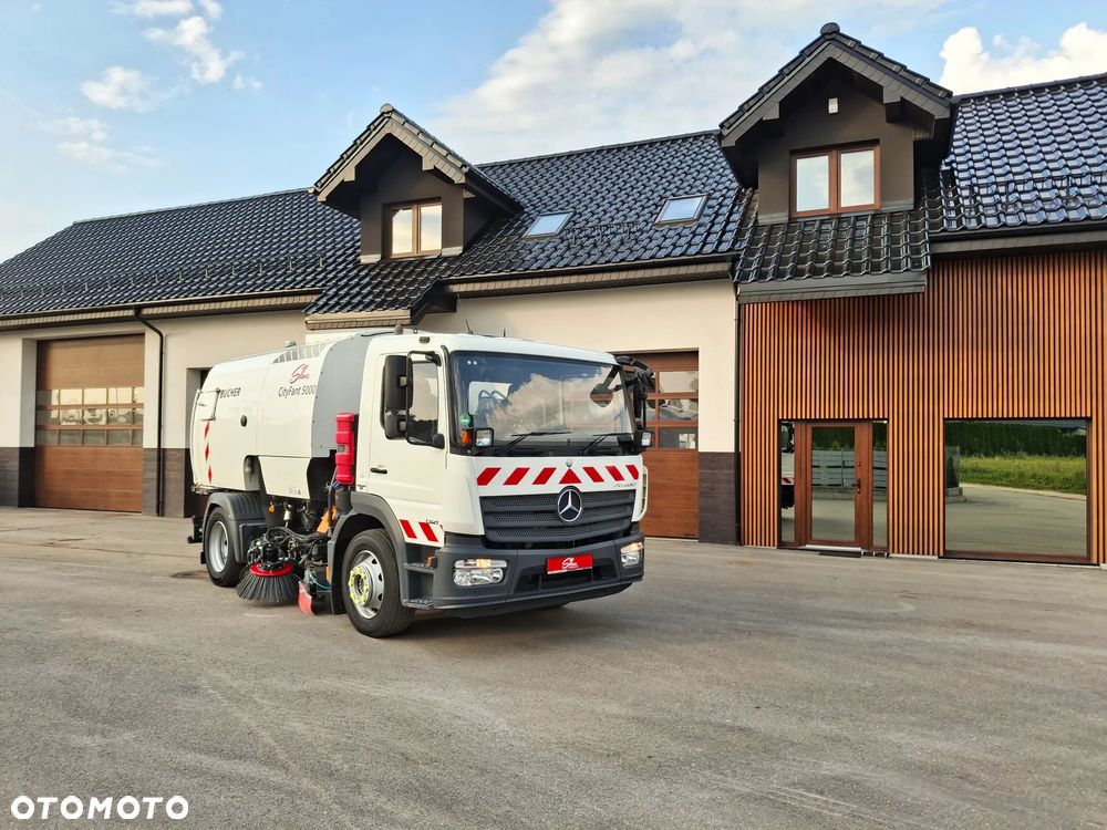 Mercedes-Benz Atego 1321 Zamiatarka BUCHER CityFant 5000 Euro 6 PM10 Rura Do Liści Studzienek Karcher Wysokiego Ciśnienia Napęd Hydrostatyczny - 1