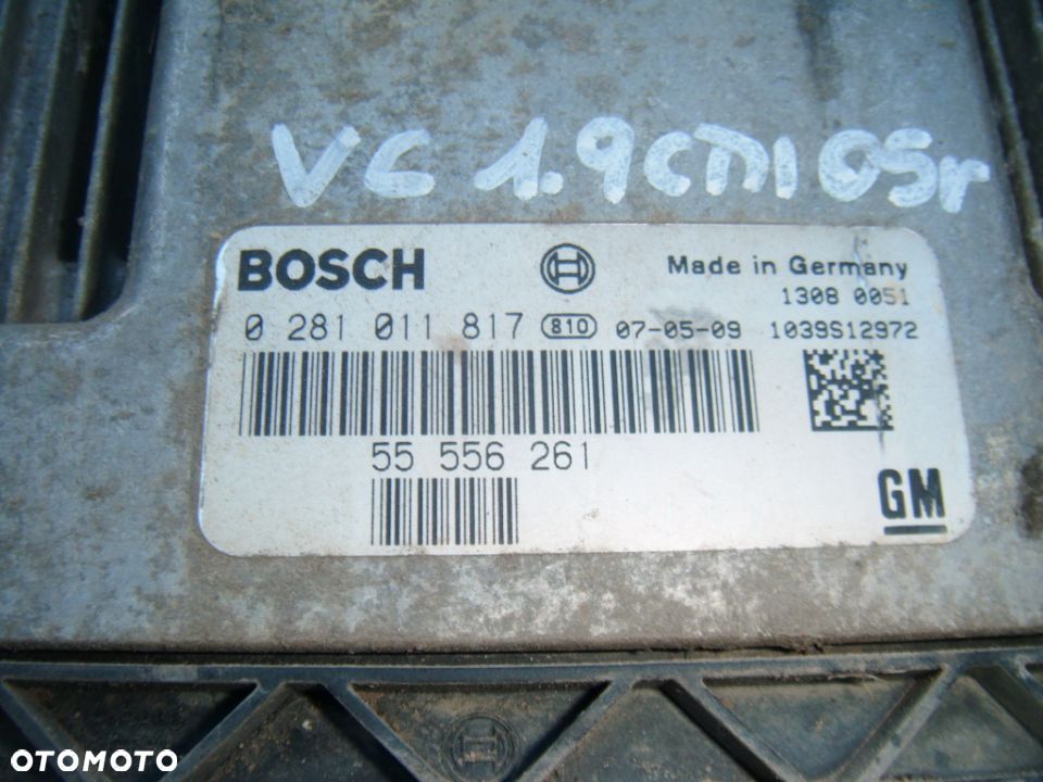 vectra c 05r komputer silnika nr 0281011817 - 2