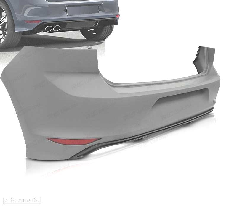 PARA-CHOQUES TRASEIRO VOLKSWAGEN VW GOLF 7 12-17 LOOK GTD - 2