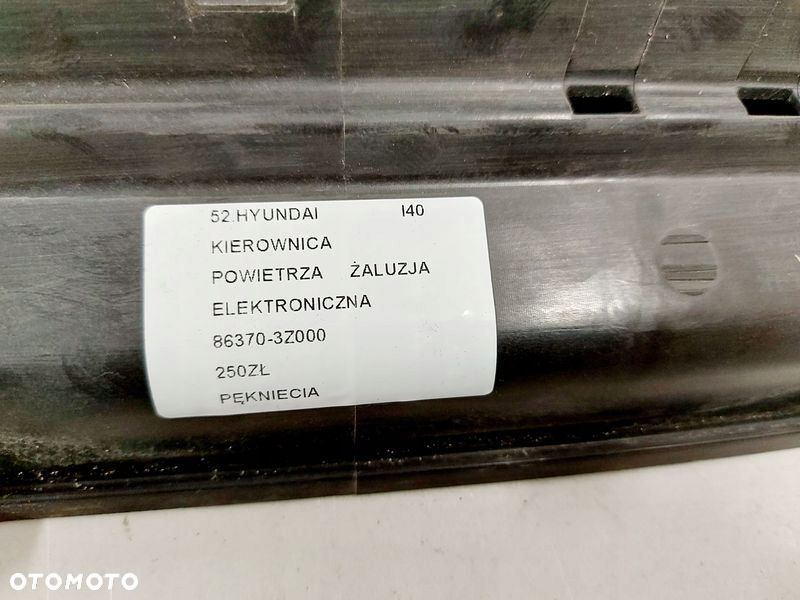 HYUNDAI I40 KIEROWNICA POWIETRZA ŻALUZJA ELEKTRONICZNA 86370-3Z000 - 9