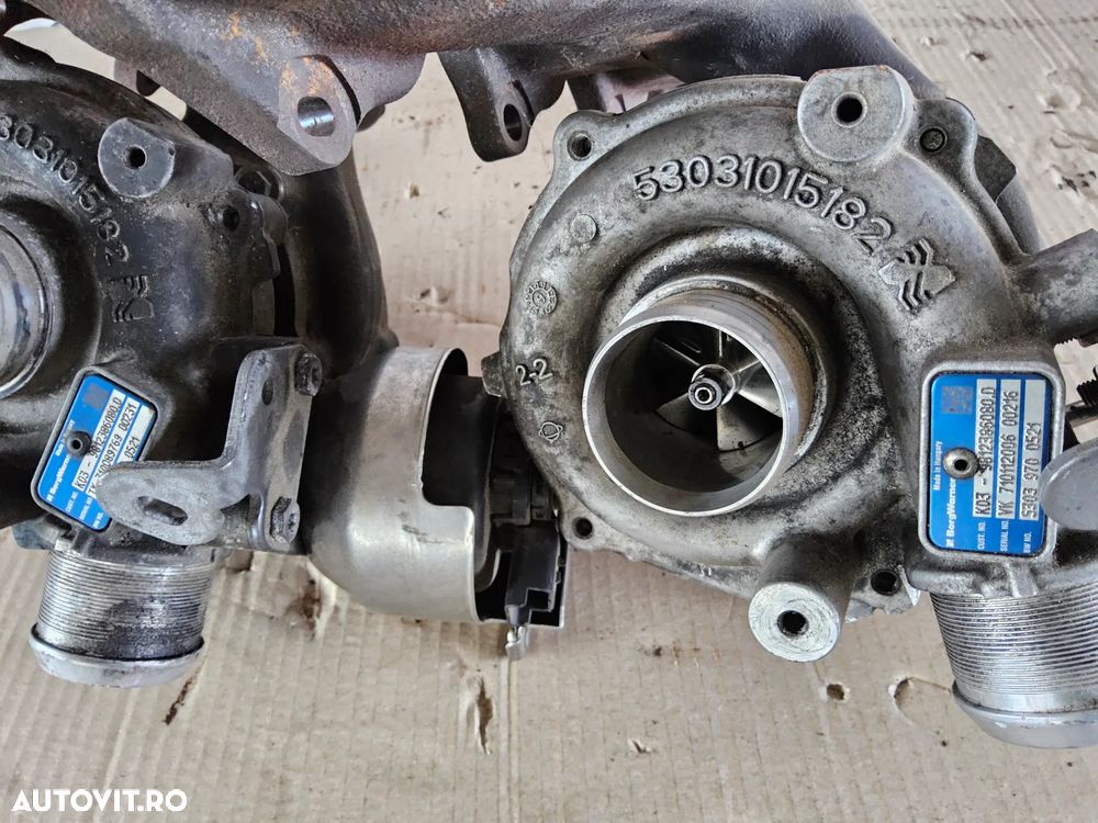 Turbina Peugeot Boxer 2.0 euro 6 Citroen Jumper 2.0 turbosuflanta cod 53039700521 53031015182 - 1