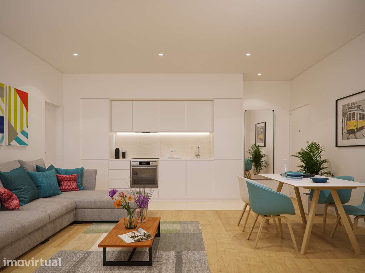 T2 Duplex na Graça com Vista para o Tejo e 2 lugares de estacionamento - Grande imagem: 5/16
