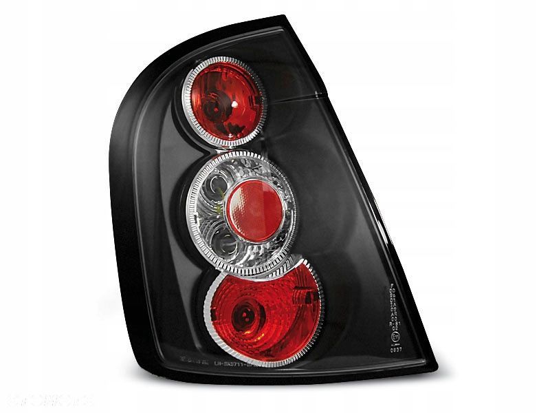 LAMPY TYLNE SKODA FABIA I HB 99-04 BLACK TUNING - 1