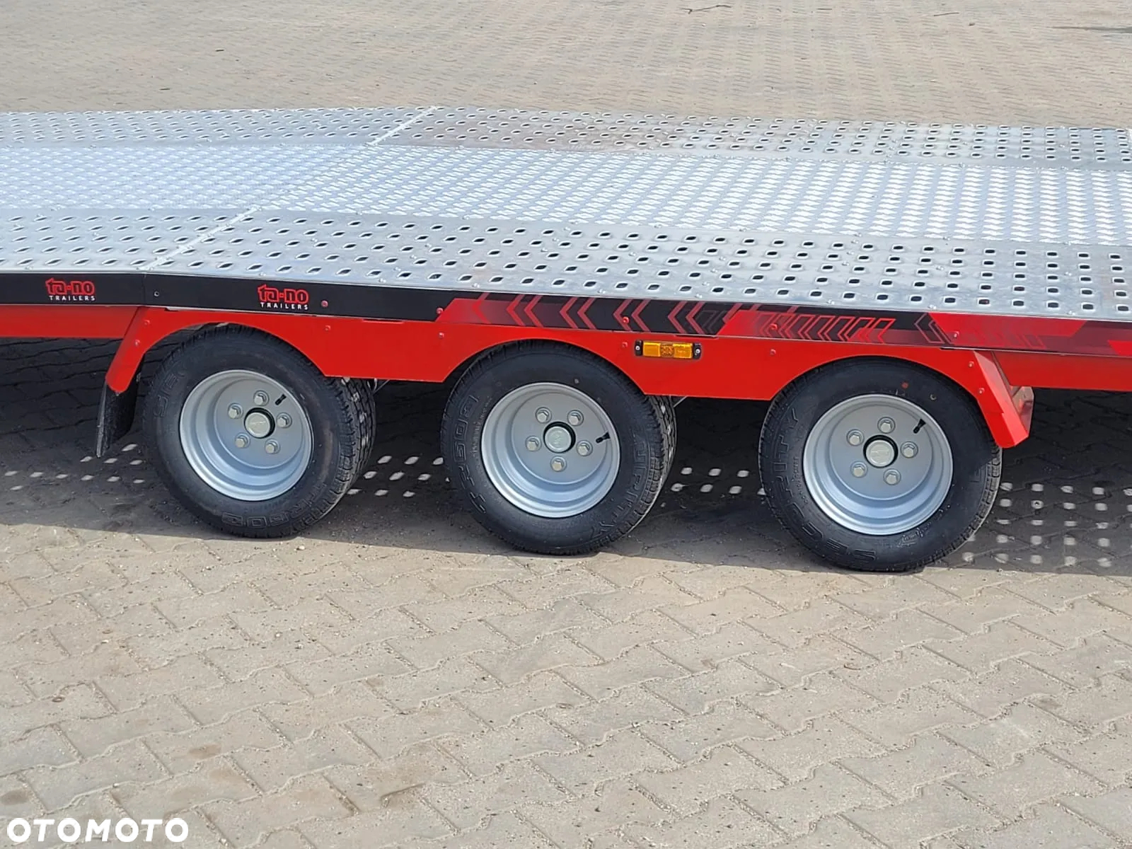 TA-NO DOSTAWA! Laweta Scorpio 600x210cm Przyczepa trzyosiowa z podłogą aluminiową! Koła 10” Kąt najazdu 12° Idealna do przewozu busa, samochodu! DMC 3500kg - 19