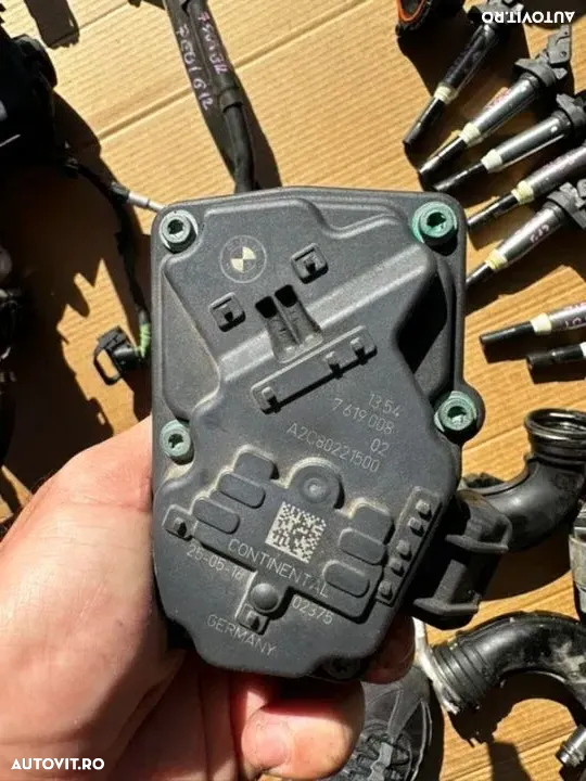 anexe motor N63R bmw 750i v8 biturbo g11 G12 g30 550i alternator injectoare injector pompa benzina apa Water Cooler compresor ac Electromotor pompa vacuum bobină turbină turbine - 8