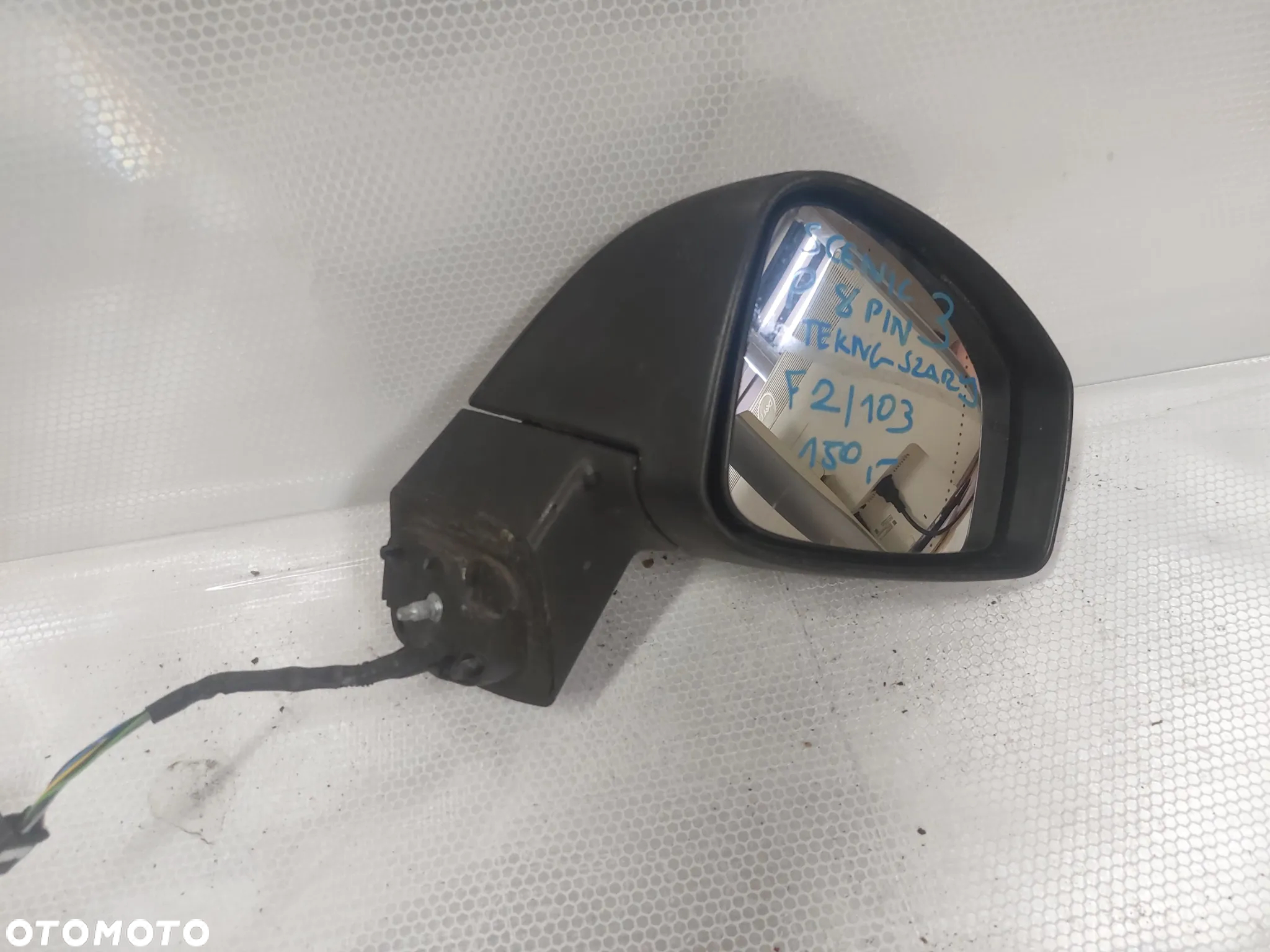 - LUSTERKO ELEKTRYCZNE PRAWE RENAULT SCENIC 3 III TEKNG SZARY 8PIN - 3
