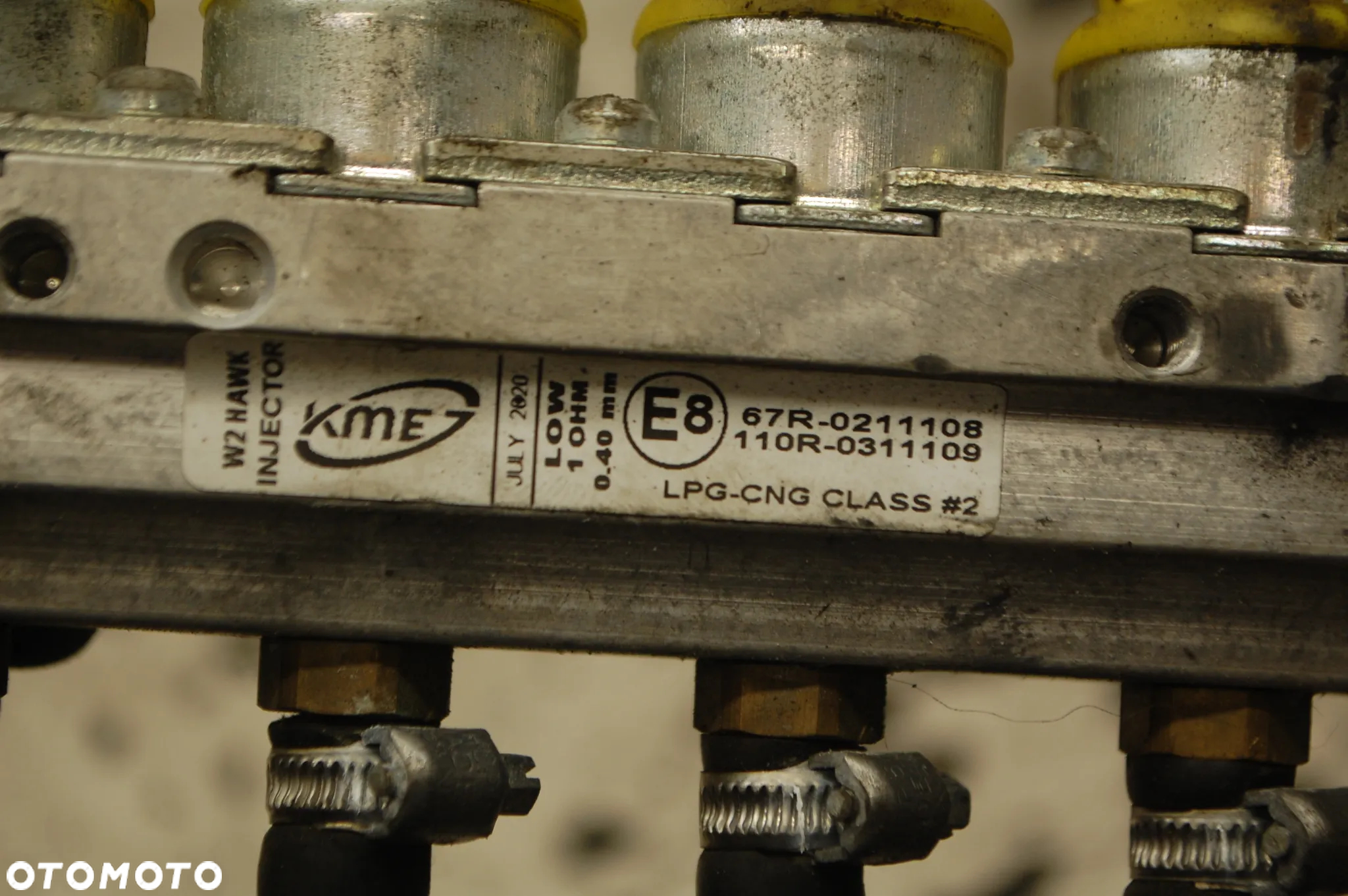 LISTWA WTRYSKOWA GAZU LPG 67R-0211108 KME HAWK - 3