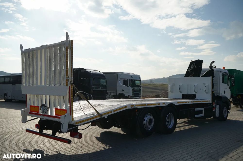 MAN TGS 26.360 / 6X2 / REMORCA AUTO + FASSI F 190A.22 / COMANDE HIDRAULICE / TROLIU / - 4