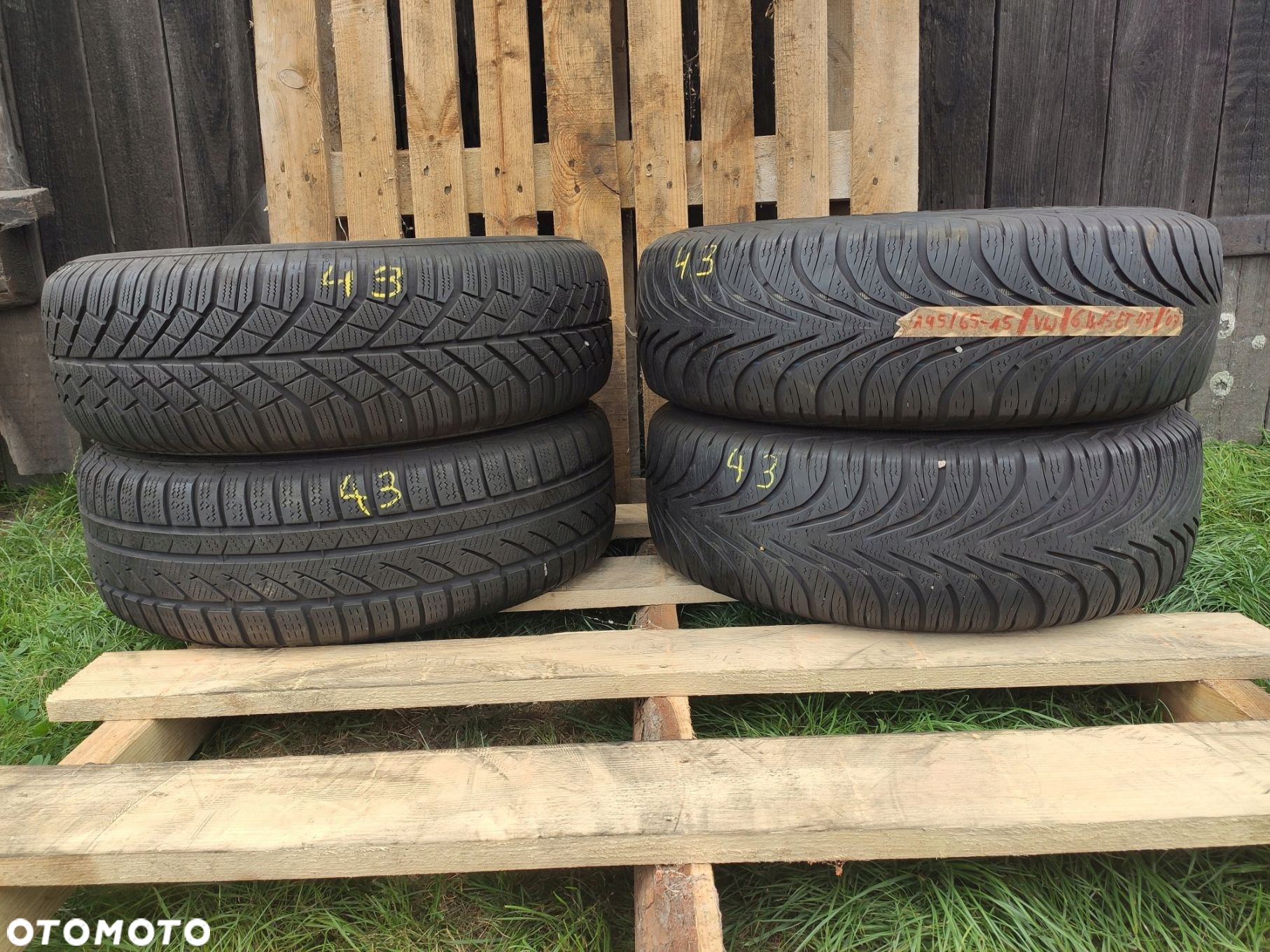 KOŁA FELGI STALOWE OPONY ZIMA VOLKSWAGEN VW 15'' - 10