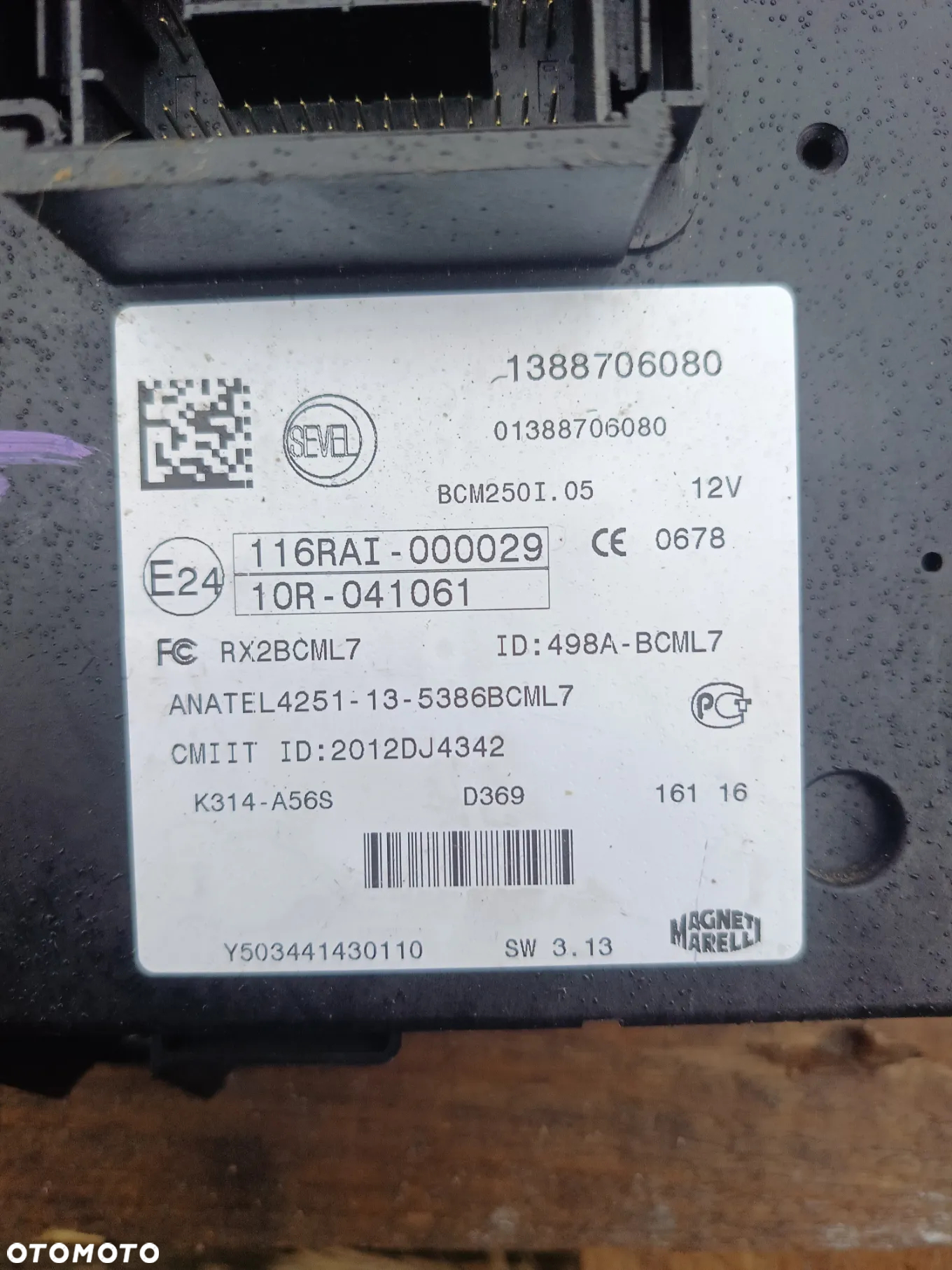 MODUŁ BODY BCM FIAT DUCATO III LIFT BOXER JUMPER 15-20 R 1388706080 - 2