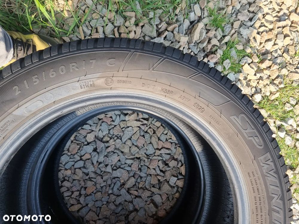 OPONY Dunlop SP Winter Sport 3D 215/60R17C 104/102H 2020r, 2x6mm db stan - 8