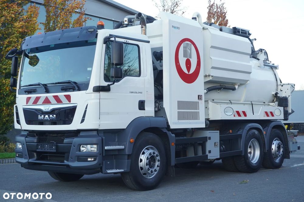 MAN TGM 26.340 E6 / Beczka asenizacyjna Rivard 11,8 m3 / 110 tys. km / oś skrętna - 2