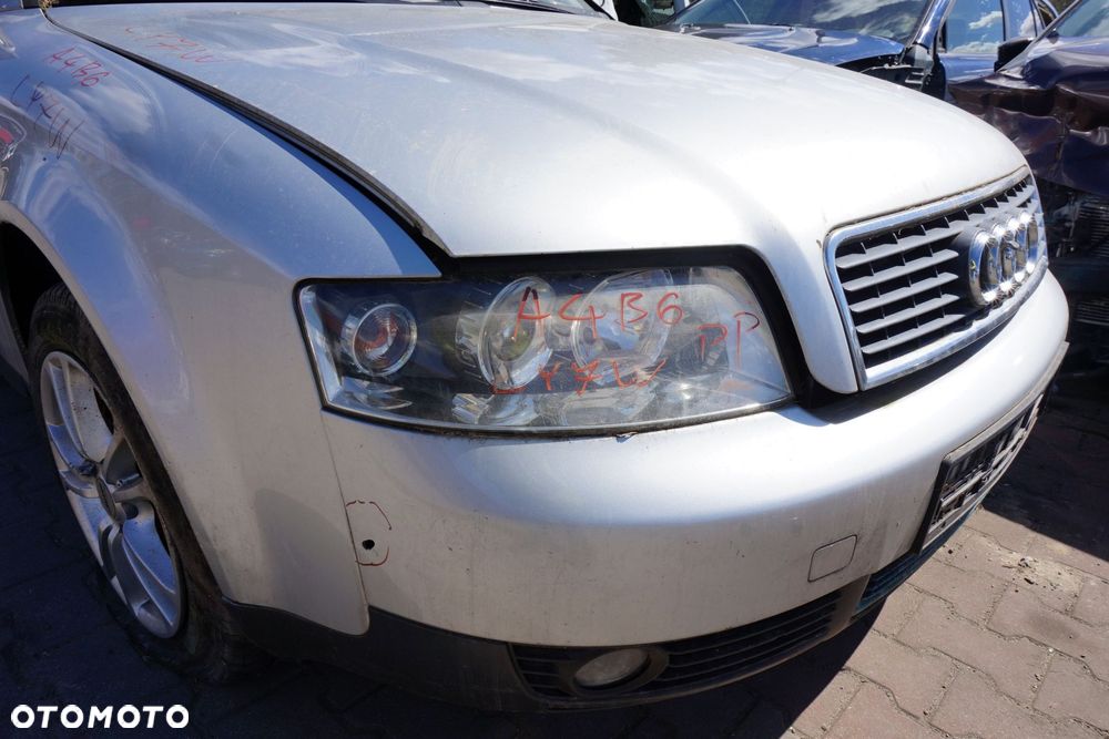 MASKA ZDERZAK BŁOTNIKI LAMPY A4 B6 LY7W  AUDI 2000-2006 SREBRNY PRZÓD KOMPLETNY - 28