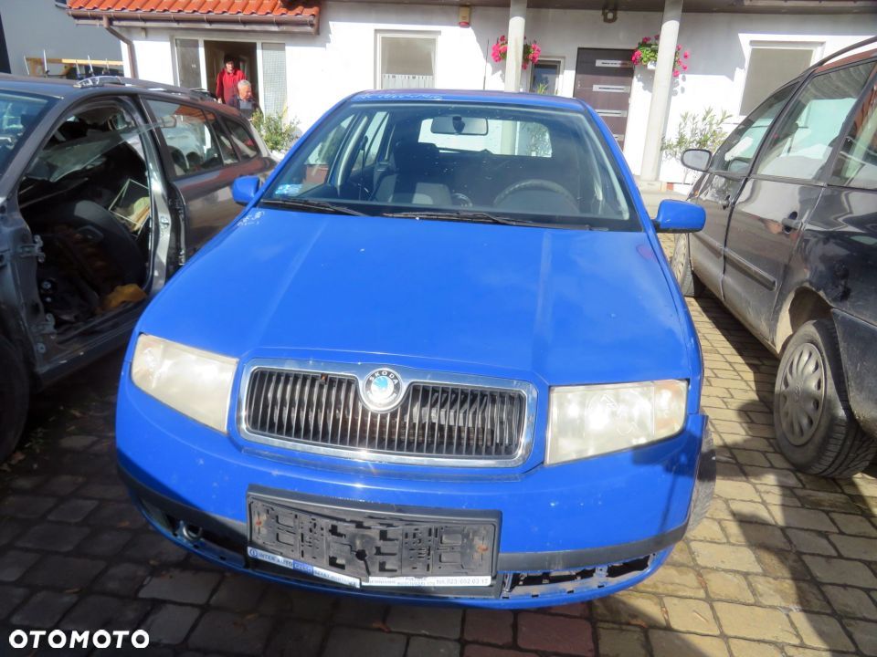 MASKA ZDERZAK BŁOTNIKI LAMPY FABIA I 6Y LIFT 4590  SKODA 2004-2008 NIEBIESKI PRZÓD KOMPLETNY - 1