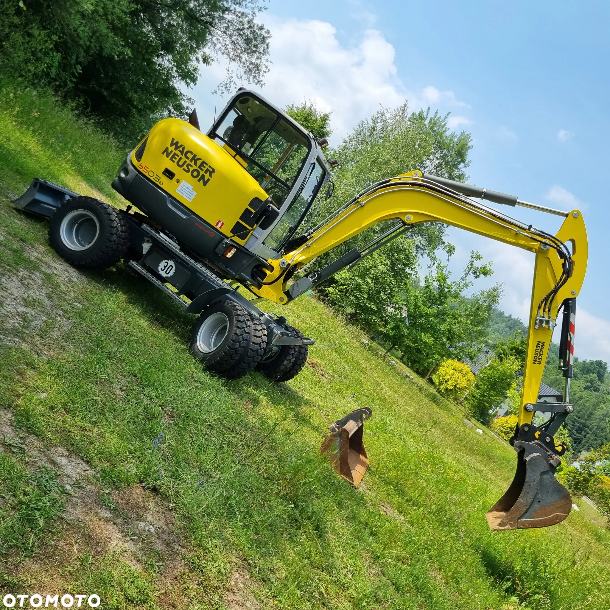 Wacker Neuson 6503-2 wersja7 Koparka kołowa 6,5t Nowe opony tylko 640h jak z Salonu 2015r import Norwegi! - 5