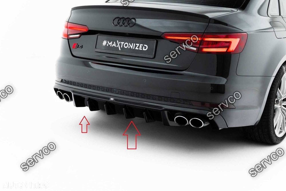 Difuzor bara spate Audi S4 Sedan / Avant B9 2016-2019 v35 - Maxton - 2