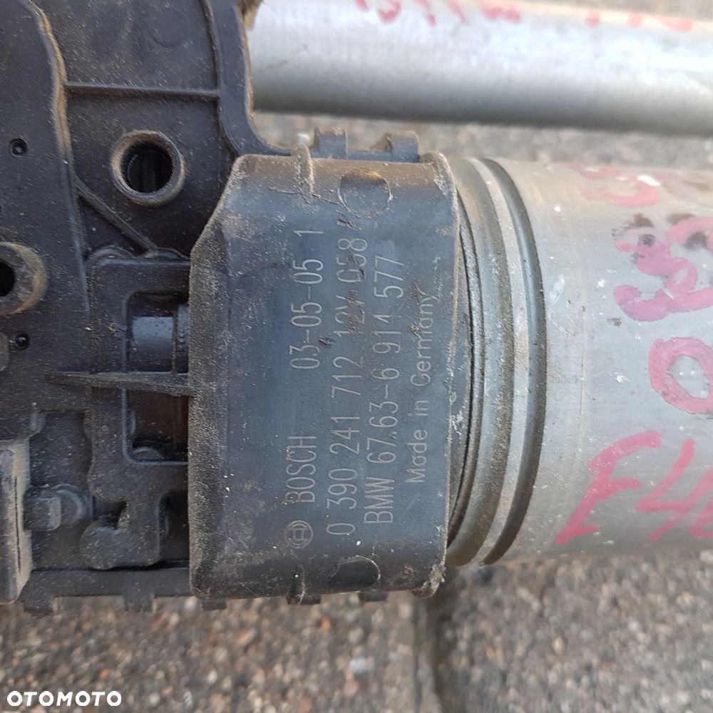 mechanizm ramiona cięgna cięgno trzpień frez wycieraczek silniczek  BMW 3 E90 E91 E92 E93 e46 e46 lift ORYGINAL JAK NOWY nie wypracowane - 20