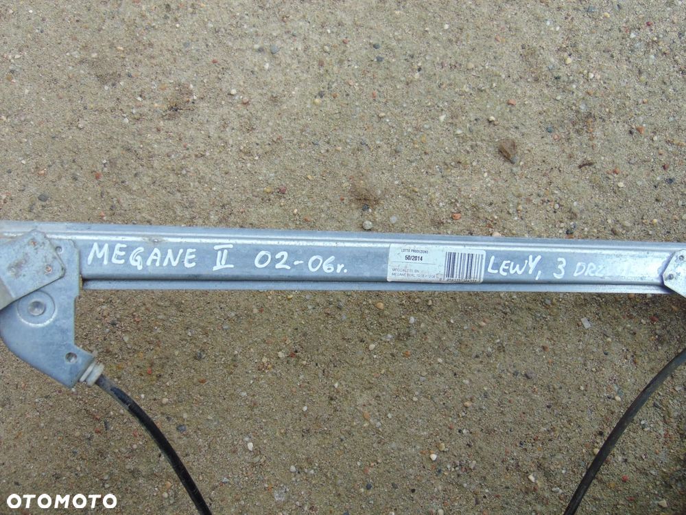Podnośnik mechanizm szyby kierowcy lewy przód przedni Renault Megane 2 II 3D 3 drzwi 02-06r - 15