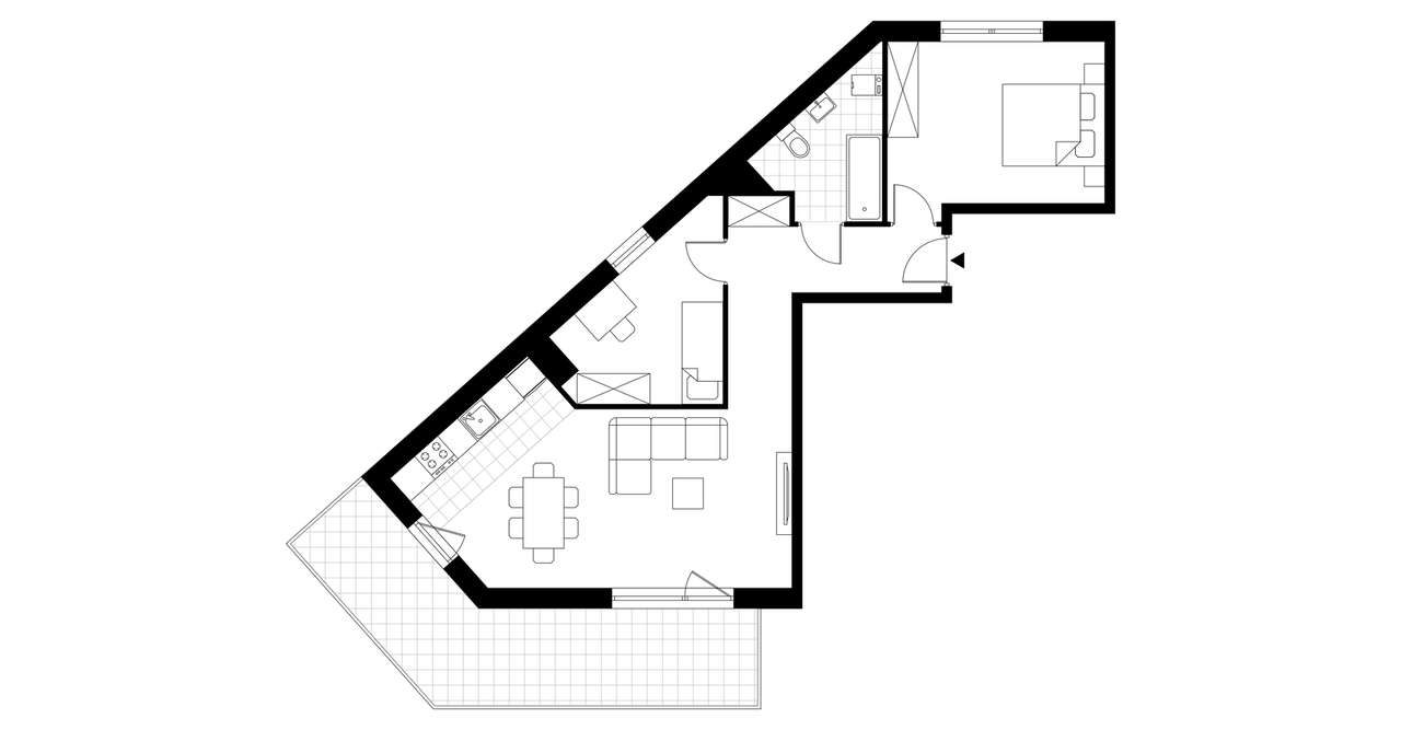 3-pokojowe mieszkanie 64m2 + balkon - Pełny obrazek: 3/23