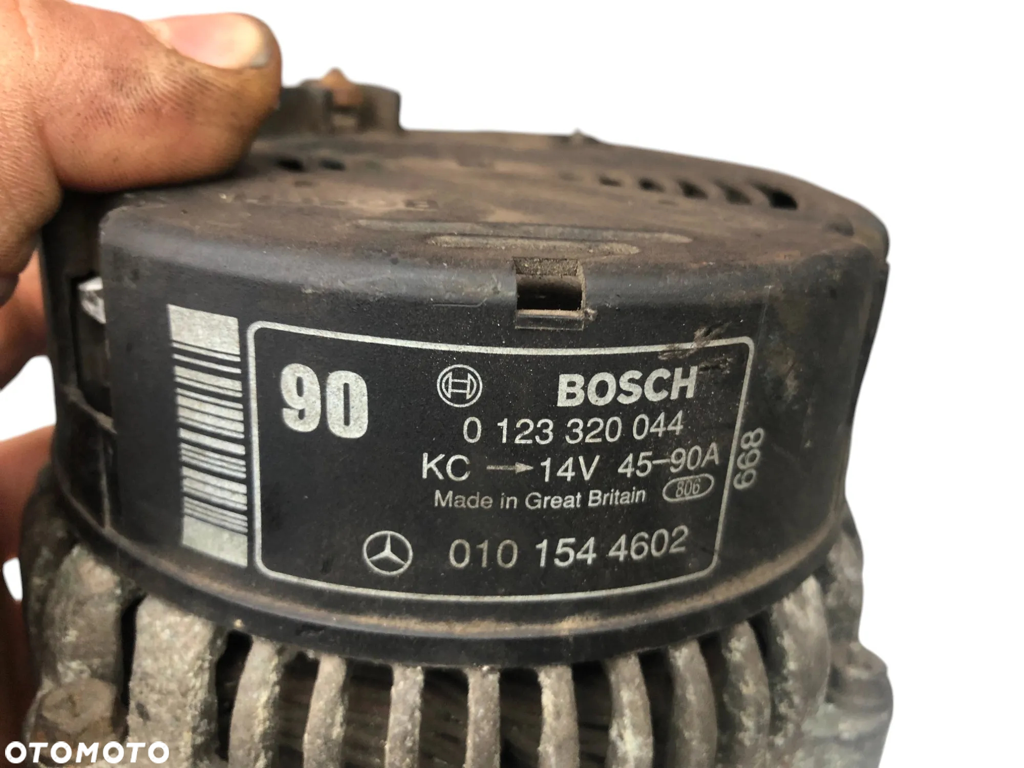 Alternator 6PK 90A 0101544602 Mercedes Klasa C W202 Klasa E W210 2.3 Benz 0123320044 - Gwarancja Wysyłka - 2