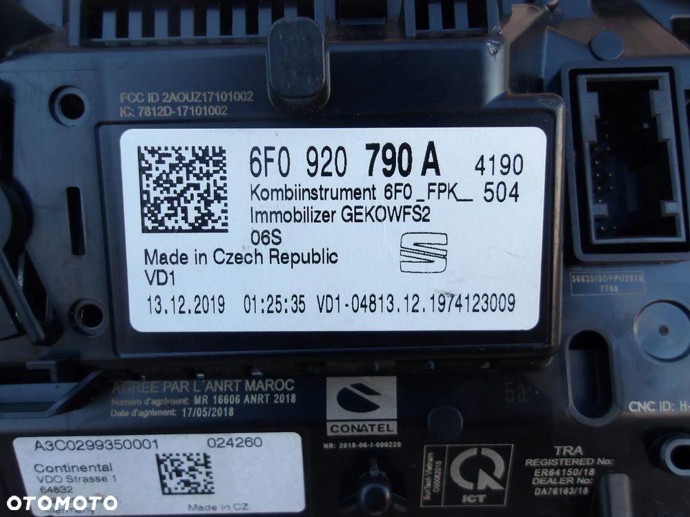 ZEGARY LICZNIK SEAT IBIZA ARONA 6F0920790A - 8