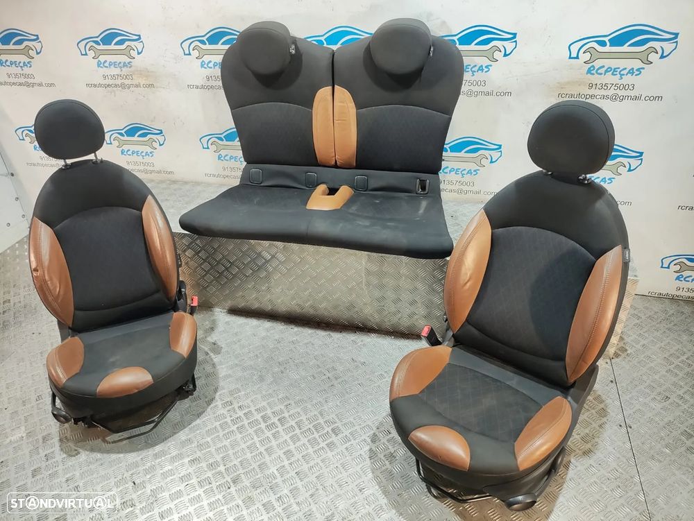Conjunto Bancos Mini Cooper S R56 Pele Tecido - 3