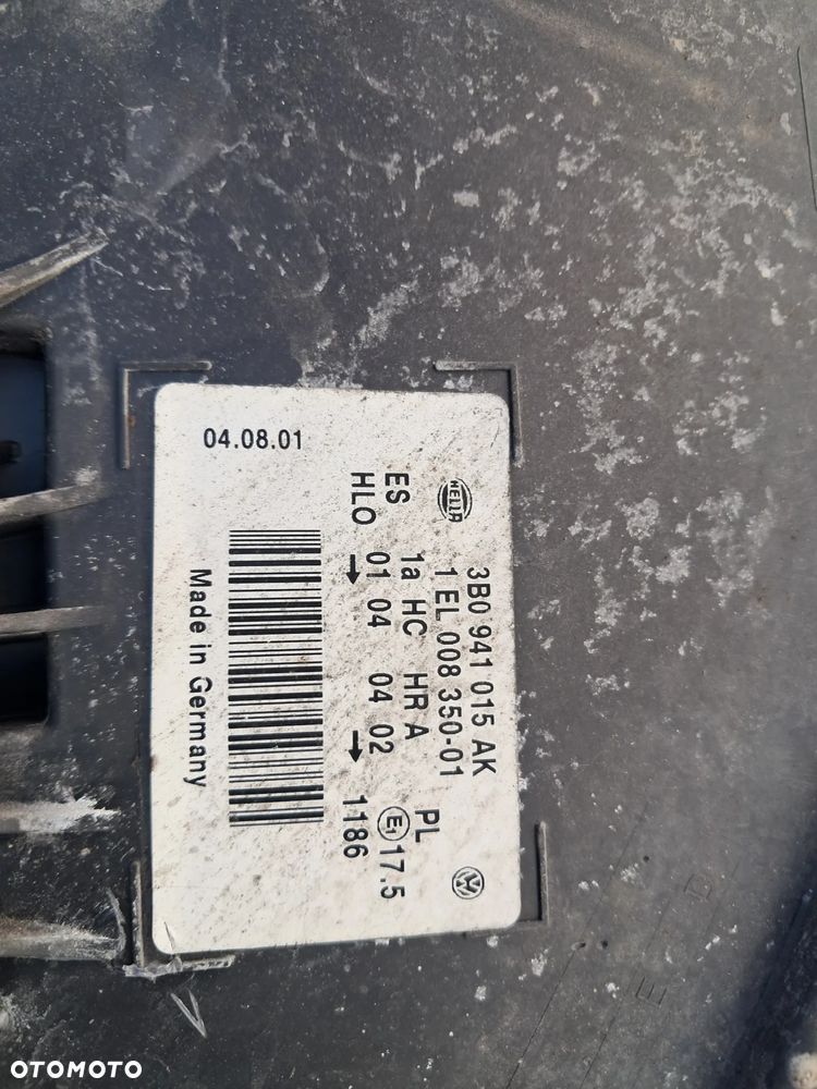Volkswagen Passat B5 Lampa przednia lewa prawa Europa - 9