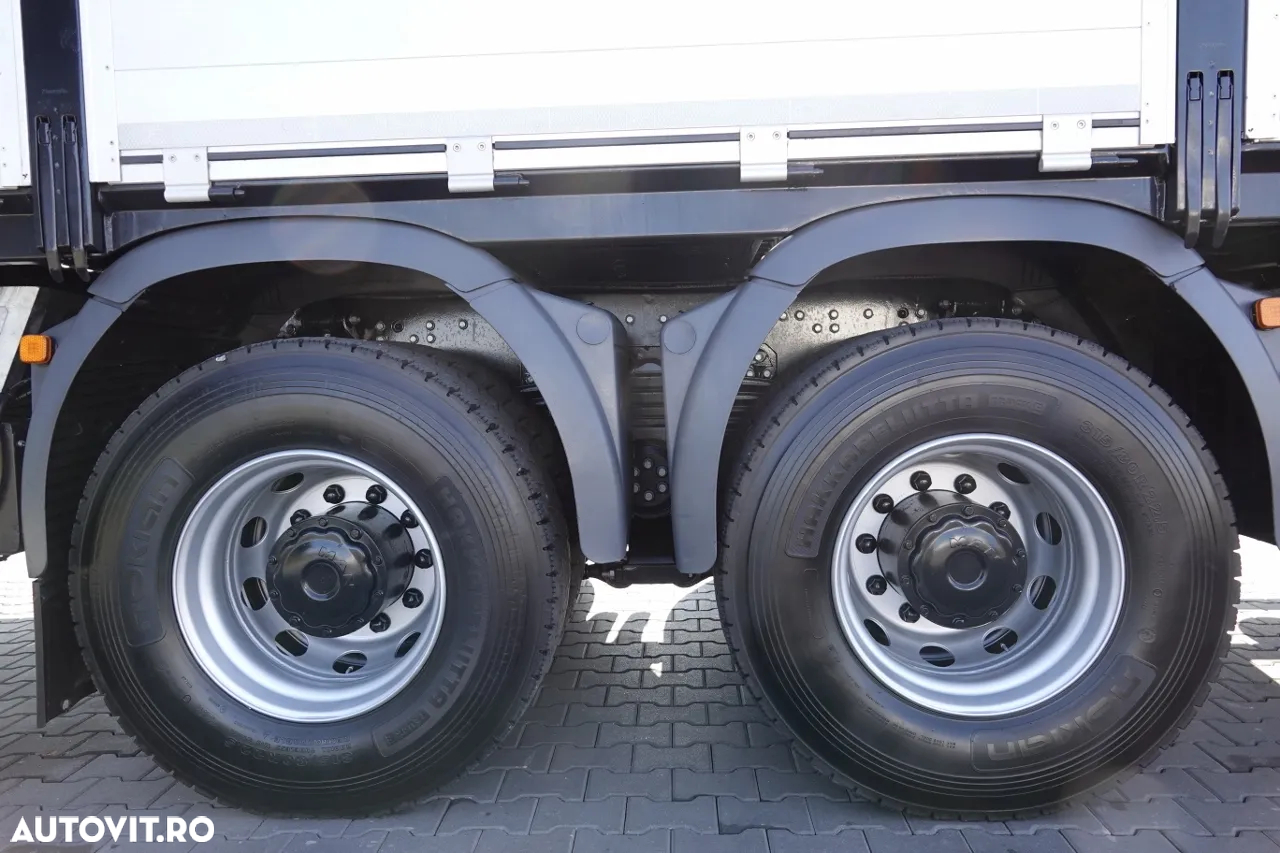 MAN TGS 41.480 / 8X6 / CUTIE + HDS PALFINGER PK 92002-SH F + FLY JIB 170 E / REACH 34 M / ÎNCĂRCARE MAX. 26.000 KG / RADIOCOMANDĂ / 5 SUPORTURI / 7 FUNCȚII / FULL SERVICE MAN / FULLINGER - 27