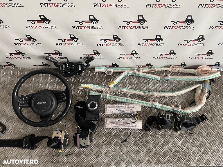 KIT AirBag complet Jaguar F-Pace S 2016 2017 2018 2019 2020 2021 2022 2023 plansa bord-volan-airbag-centura - 2