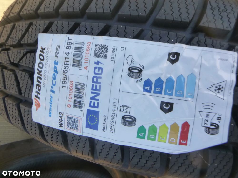 2 x nowa opona zimowa hankook winter icept rs3 w442 195/65 r14 89T - 2