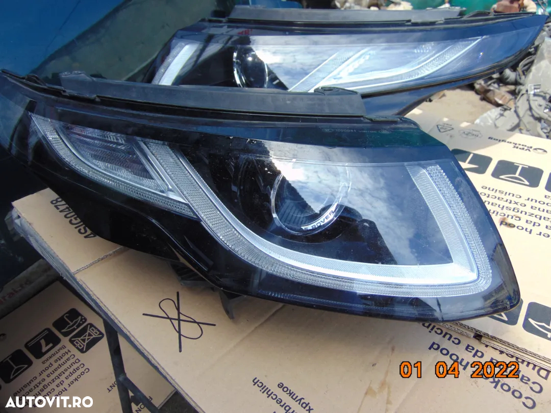 Far Range Rover evoque 2013-2018 faruri stanga dreapta complete led xenon - 6