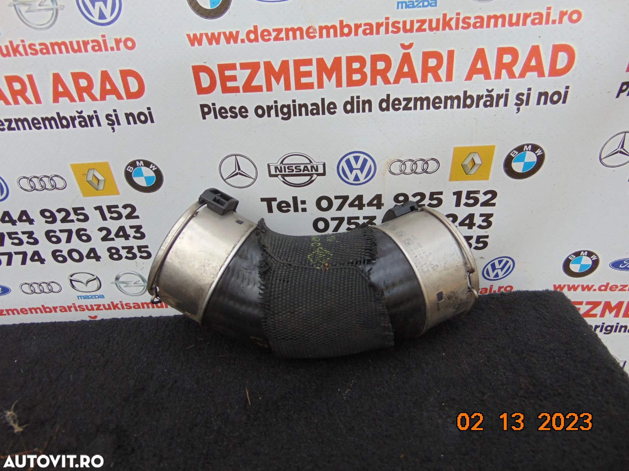 Furtun conducta clapeta intercooler Dacia renault 1.5 euro 6 mercedes Nissan Qashqai duster logan m - 1