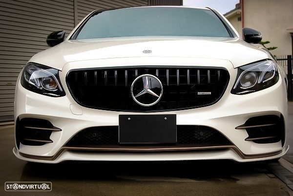 Grelha Frontal Mercedes E W213 GTR AMG Preto Brilho - 4