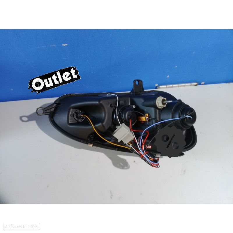 R145322C1 FAROL ESQUERDO PARA VOLKSWAGEN VW GOLF MK5 03-08 FUNDO PRETO LUZ DIURN - 4