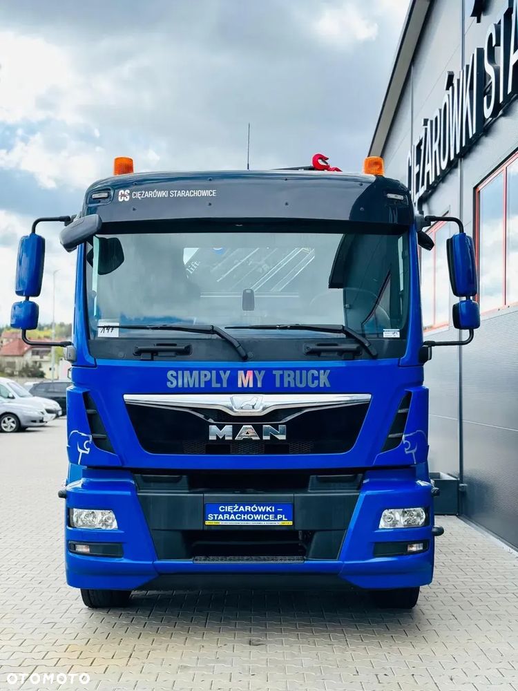 MAN MAN TGM TGL TGS 18.250 E6 // orginał. przebieg 107tys km // 4x2 // żuraw HMF 1420 K2 HDS dzwig kran crane - 14