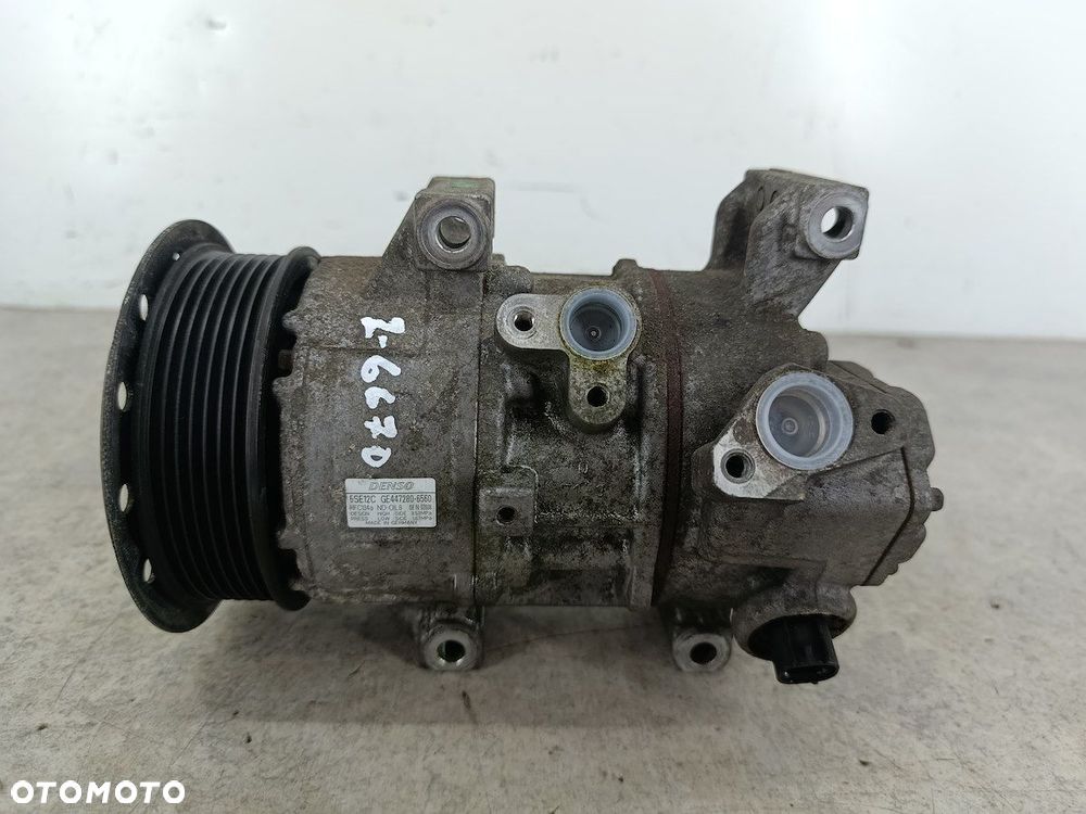 SPRĘŻARKA KLIMATYZACJI TOYOTA AVENSIS III T27 GE447280-6560 5SE12C  DENSO - 1