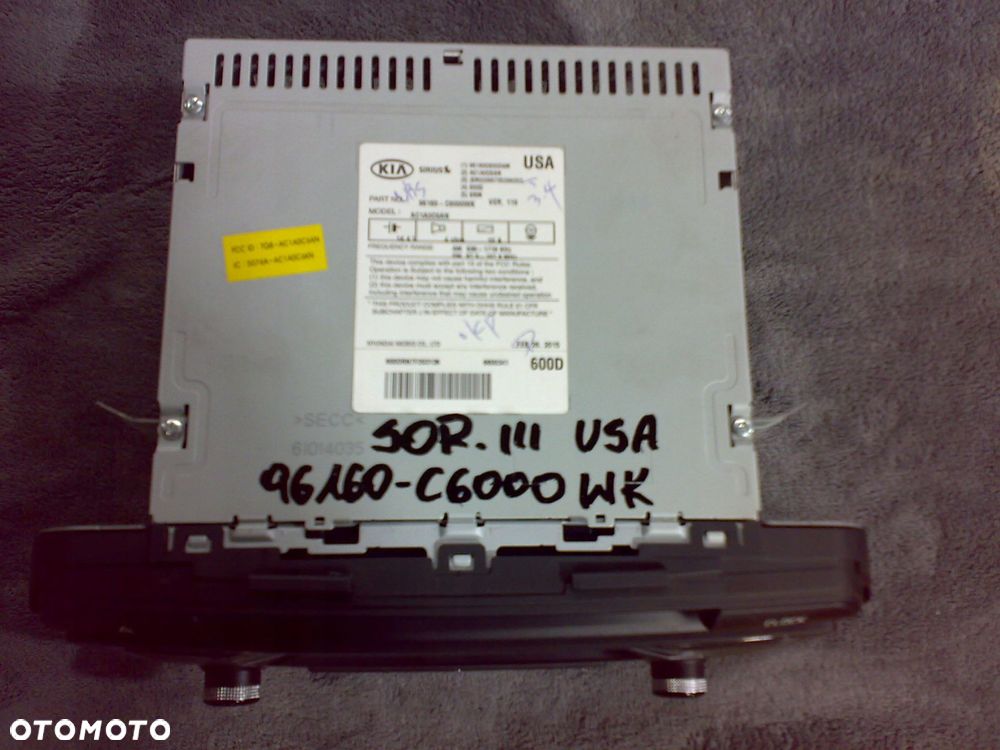 kia sorento iii 2015 2018 fabryczne radio usa orginał - 2