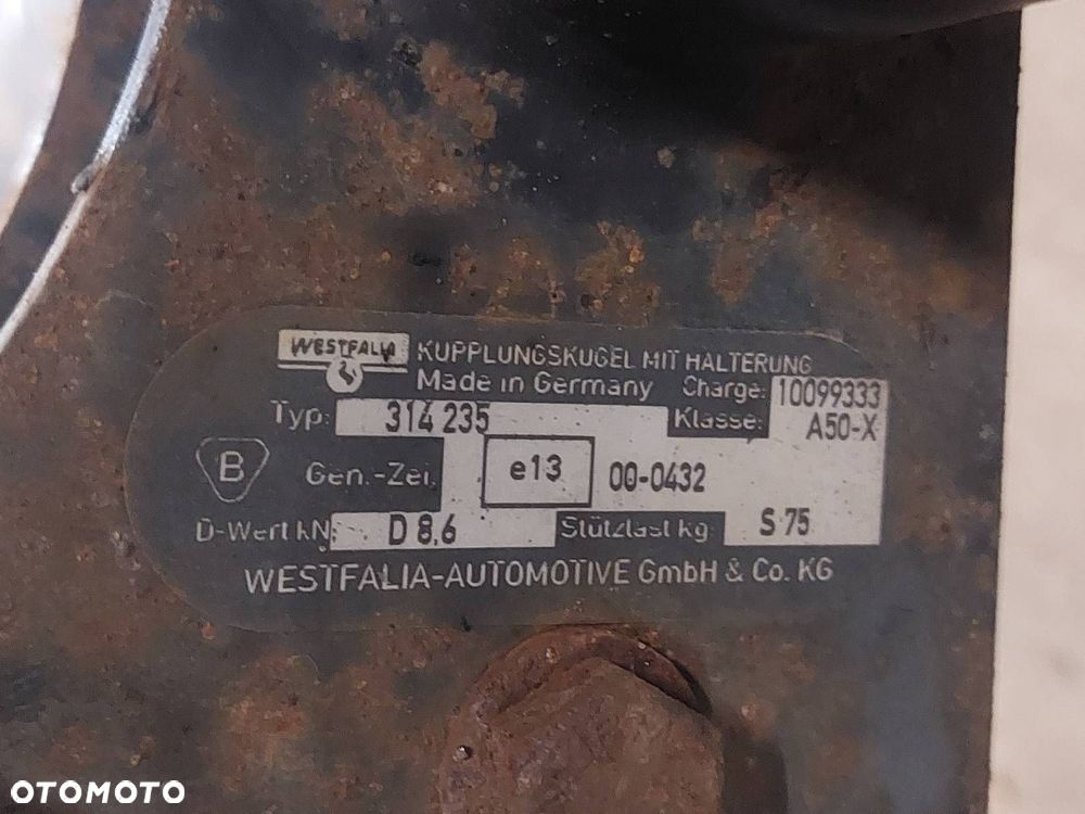 HAK HOLOWNICZY + TABLICZKA + WIĄZKA OPEL ASTRA G HB 5D - 4