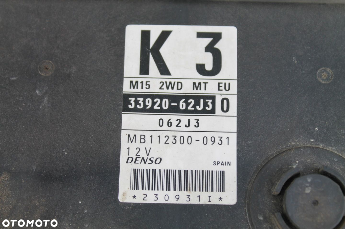 SUZUKI SWIFT MK6 05-10 1.3 1.5 16V M15A ZESTAW STARTOWY 33920-62J30 - 2