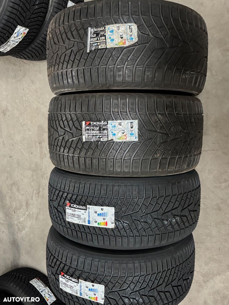 Vând set anvelope 275/40/20-315/35/20 Yokohama de iarnă noi - 1