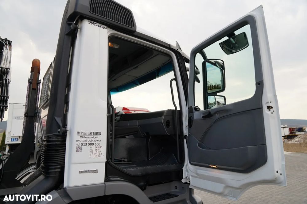 Mercedes-Benz ACTROS 2644 / 6X4 / BASCULATOR / 2X PLĂCI HIDRAULICE / + HIAB 166 ES-5 HDS / TELECOMANDĂ / ROTATOARE / EPS + AMBREIAJ / EURO 5 - 35